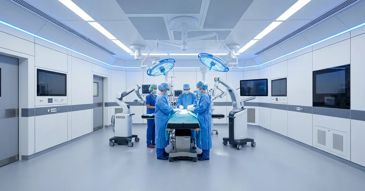 Ruang operasi modular dengan panel RS higienis