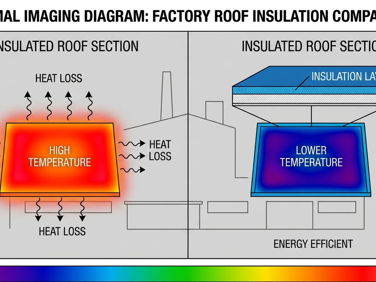 Perbandingan citra termal atap konvensional vs atap dengan insulasi sandwich panel