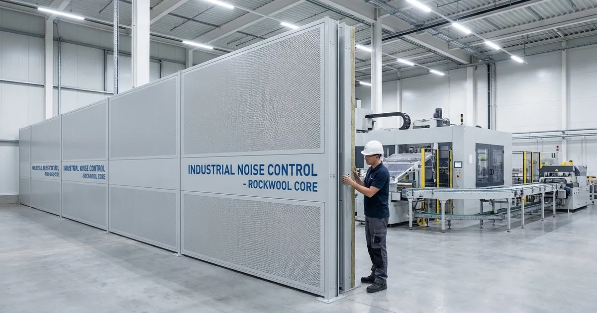 Struktur inti rockwool pada sandwich panel yang memberikan ketahanan api tinggi