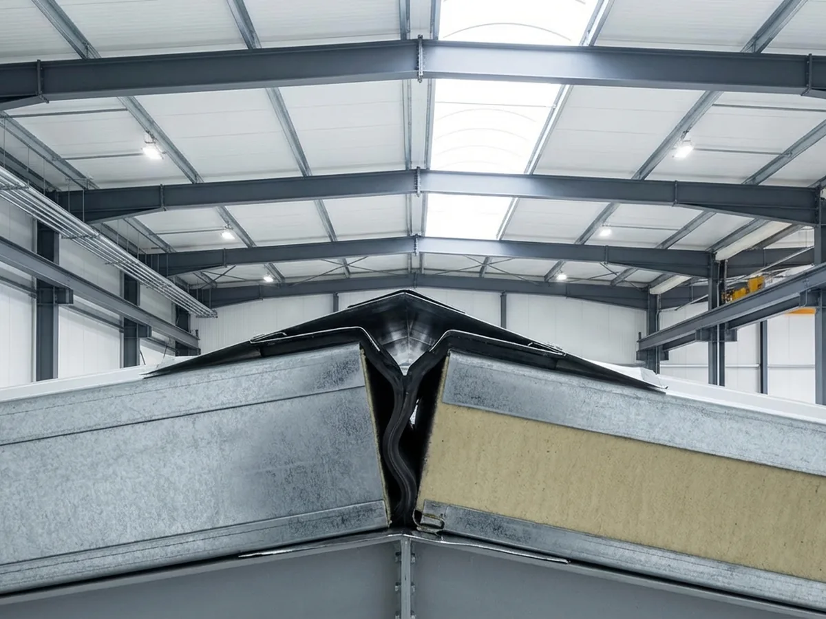 夹芯板屋顶互锁接缝详情