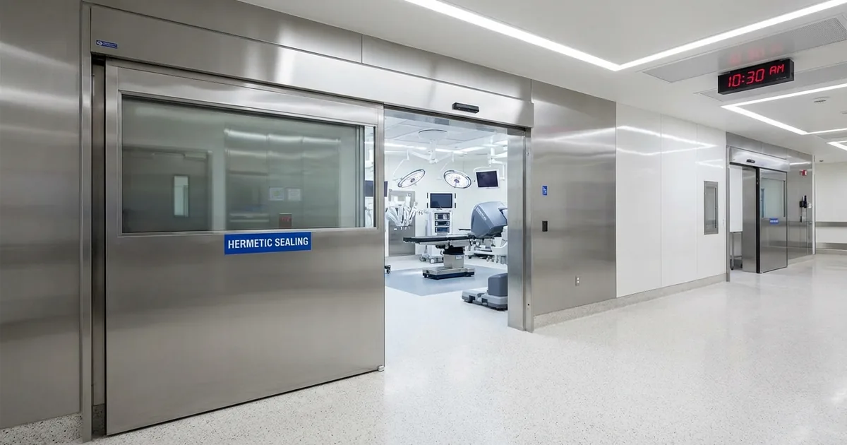 Timeline instalasi pintu hermetic rumah sakit