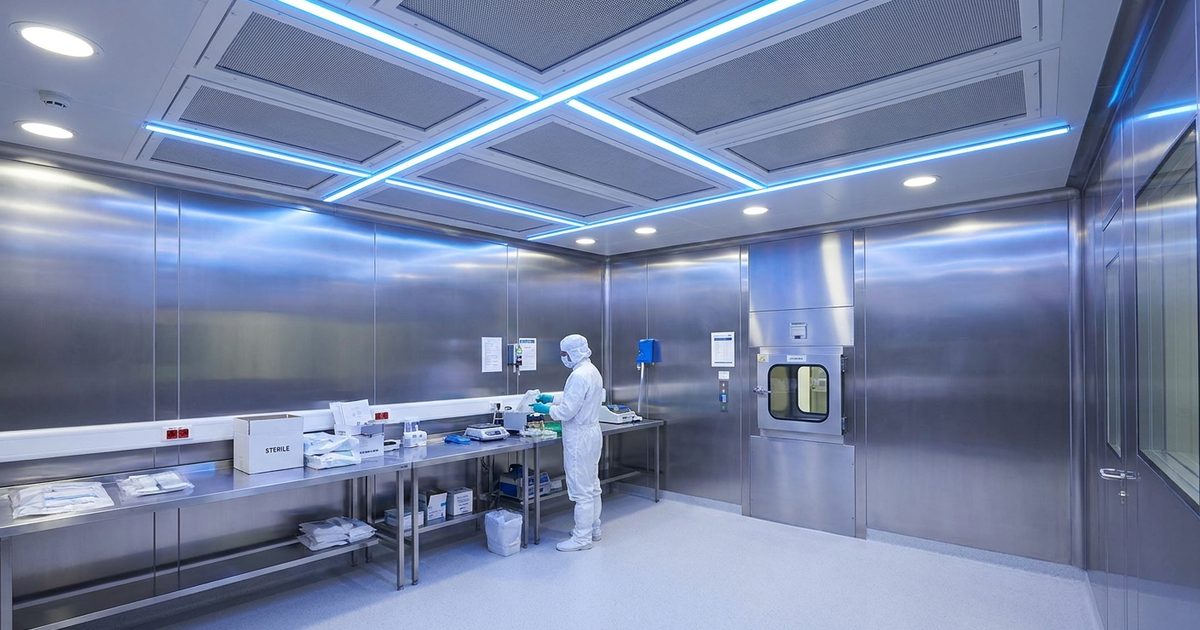 Air shower cleanroom untuk pabrik elektronik