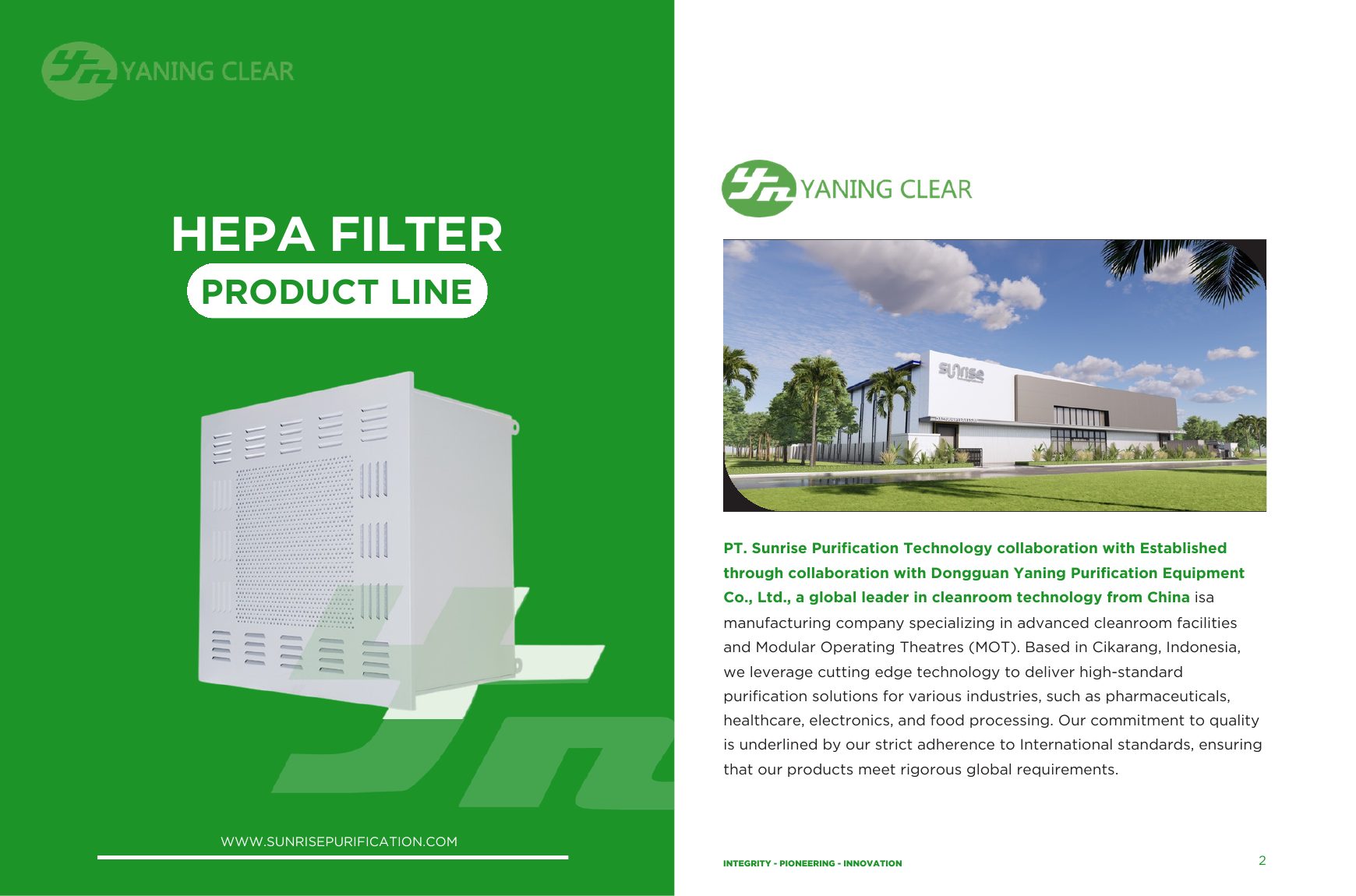 HEPA Filter Catalogue