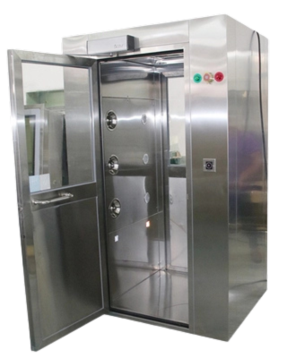 Air shower cleanroom single person untuk dekontaminasi personel sebelum masuk area bersih