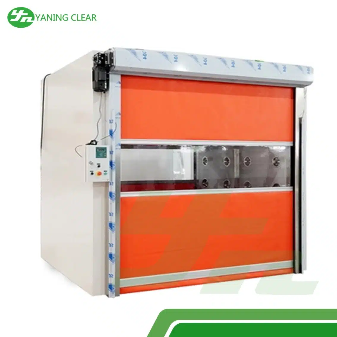 Cleanroom air shower dengan pintu roller shutter cepat untuk efisiensi throughput tinggi